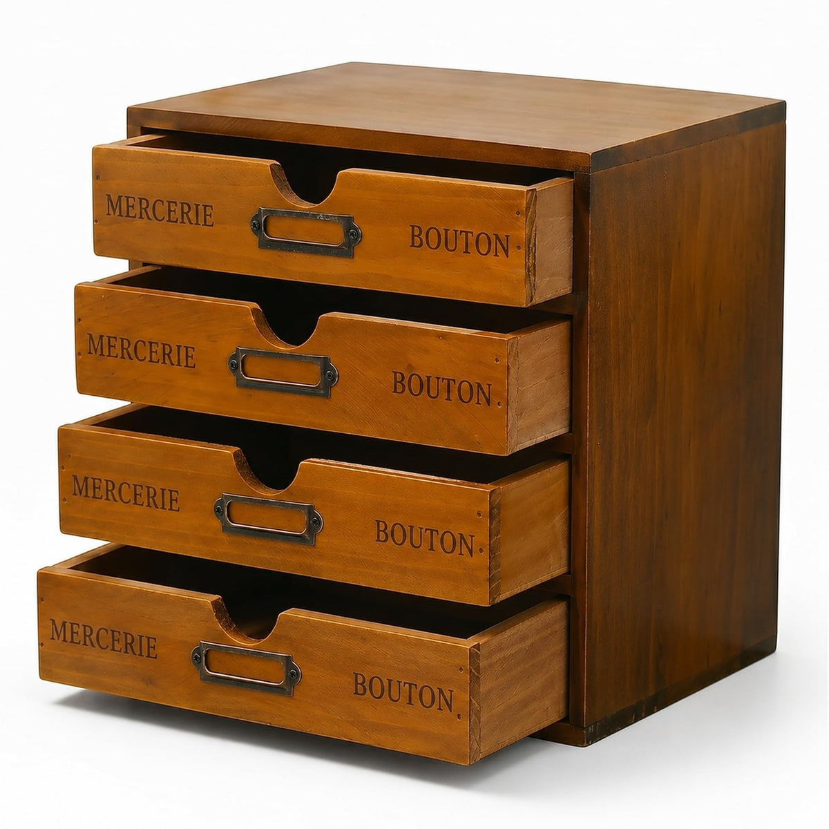 Modular Stackable Apothecary Cabinet 4 Drawer Desk | Home Organization - Image 1