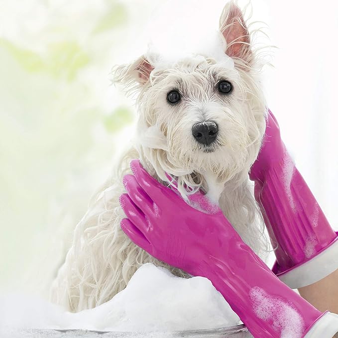 Playtex Living Reuseable Rubber Cleaning Gloves, Color May Vary (Small, Pack - 3)