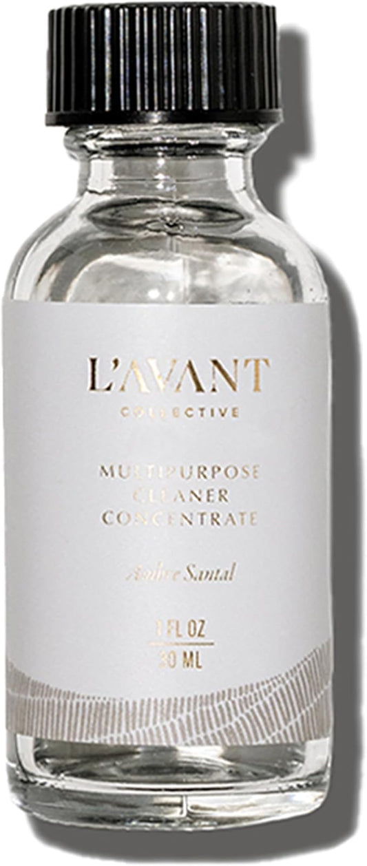 L’AVANT Collective | Plant-Based Multipurpose Cleaner Refill – All-Natural Cleaning Supplies for Safe Home Cleaning – Concentrated, Food-Safe Surface Cleaner with Ambre Santal Scent, 1 oz Bottle