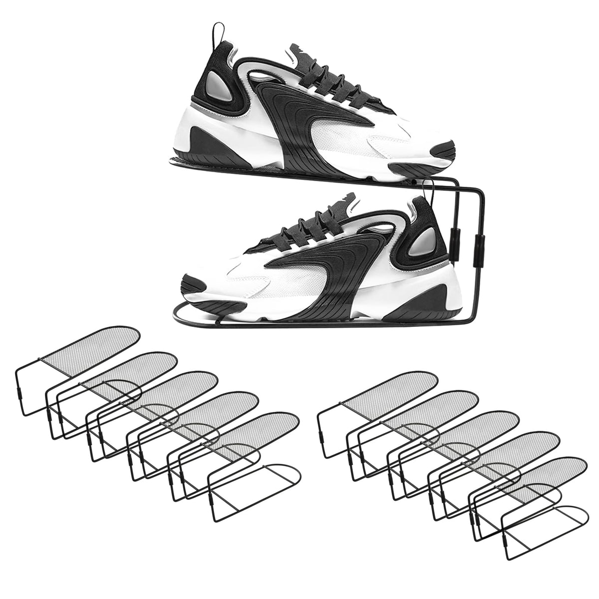CiBiZi Shoe Slots Organizer 10Pack Metal Shoe Stackers for a Pair - Image 1