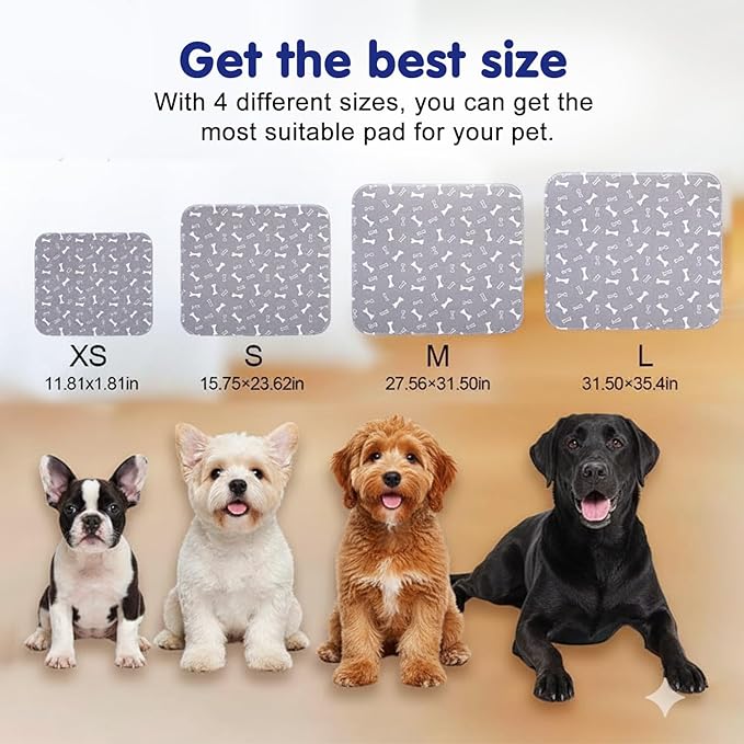 Puppy Pads with pheromones, Reusable Puppy Pads for Dogs & Cats, Washable, Durable Leak-Proof & Anti-Slip Pet Training Pads for Home & Travel(Brown-A,XL:35.4" ×31.5")
