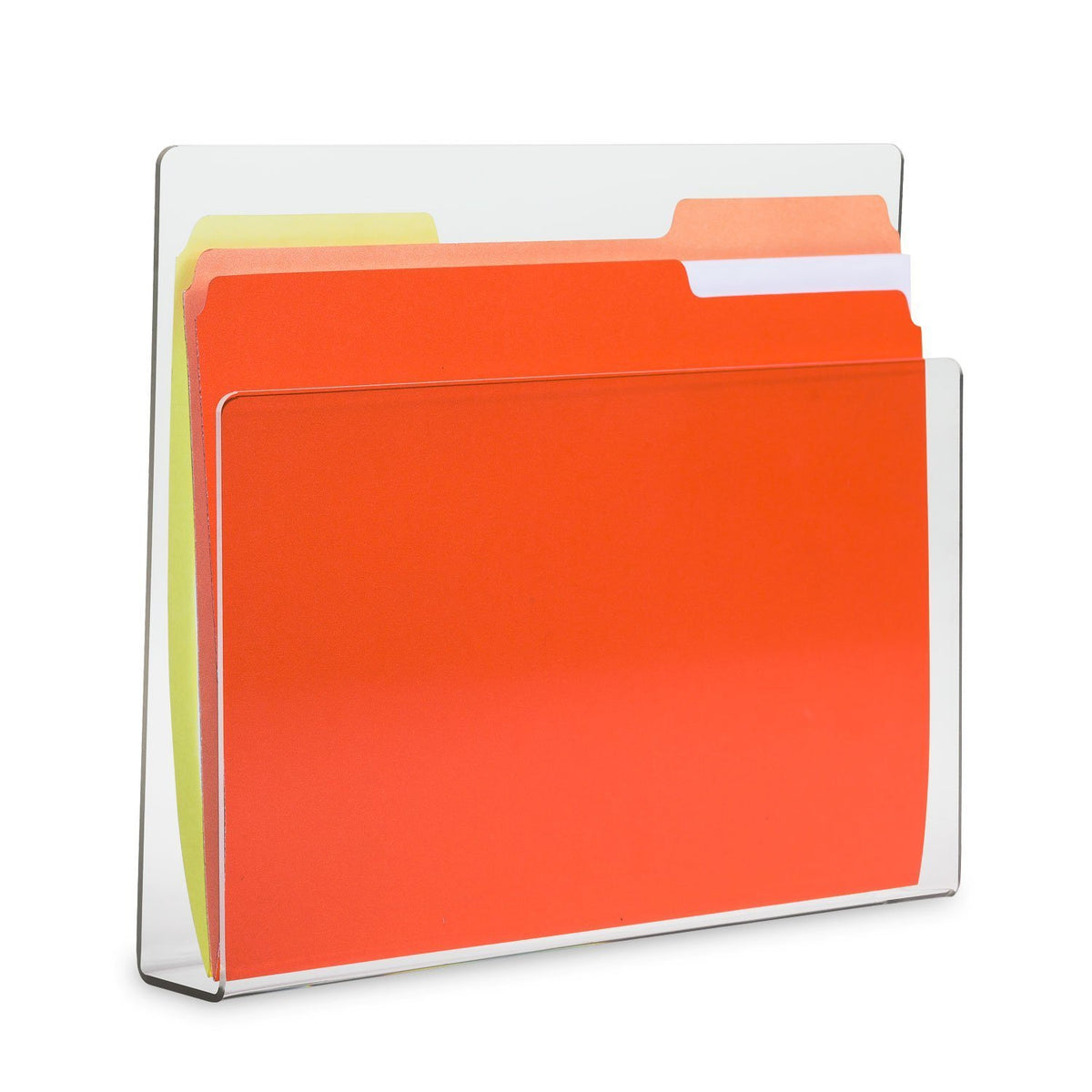 SOURCE ONE Deluxe Clear Acrylic File Chart Holder Wall Mount - Image 1