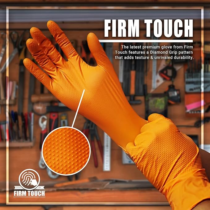 Glove Station Disposable Nitrile Gloves - 1000-Count - Non-Latex Gloves for Kitchen, Cleaning, and Cooking - Textured for Better Grip 8MM-XL-Black