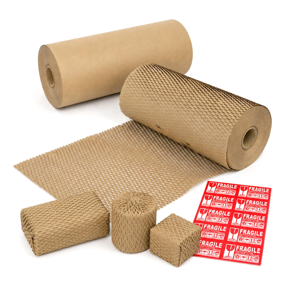 Brown Honeycomb Packing Paper 2 Rolls, 12 x 328 ft - Image 1
