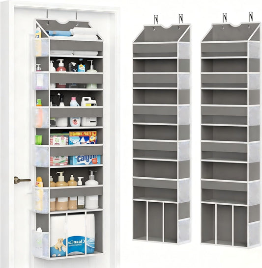 2-Pack Over The Door Organizer Hanging 6-Shelf Storage - Image 1
