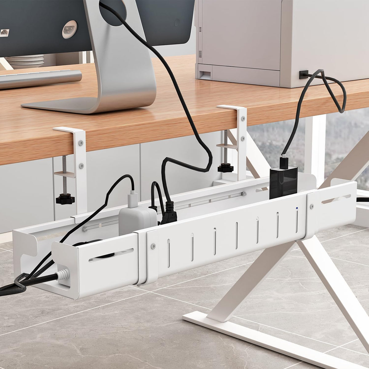 Under Desk Cable Management Tray, Expandable Length | All Products - Image 1