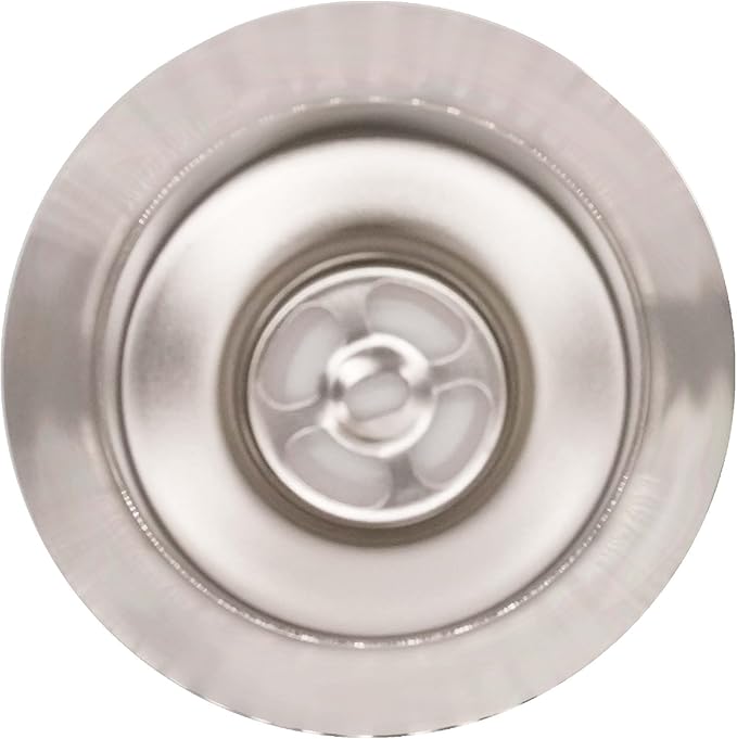 Westbrass R214-07 3-1/2-Inch Large Post Style Kitchen Sink Basket Strainer, Satin Nickel