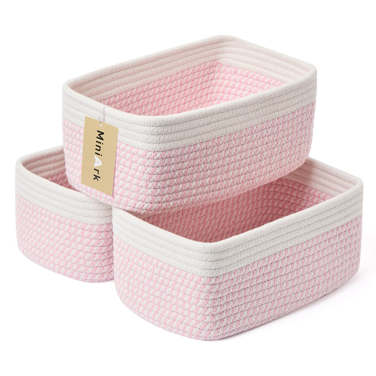 MiniArk Small Storage Baskets for Organizing | Closet Organizer - Image 1