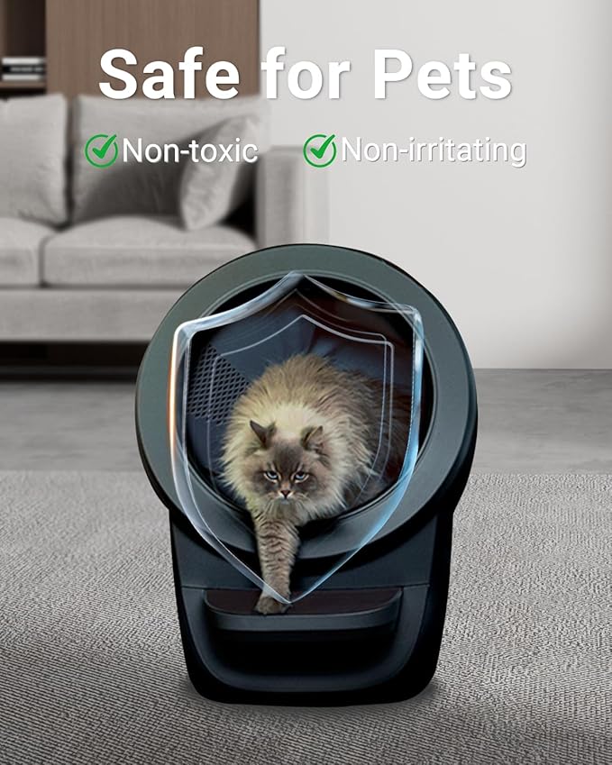 16 Pcs Cat Litter Box Deodorizer Refills Compatible with Whisker OdorTrap Pod Litter Robot 4 Accessories Filter, Eliminates Odors, Litter Box Odor Eliminator (Peach Scent)