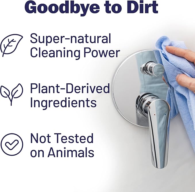 Goodbye Naturally Glass Cleaner, All Surface Cleaner, and Tub and Tile Bathroom Cleaner, Safe and Effective All Natural Cleaning Products, 14 oz Continuous Spray Cans, 3 Pack