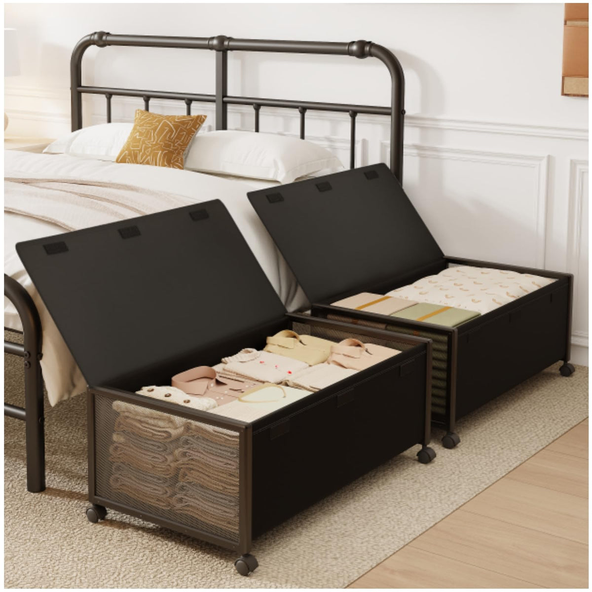 2Pack Under Bed Storage Containers,12 inch Height,31 inch Long - Image 1