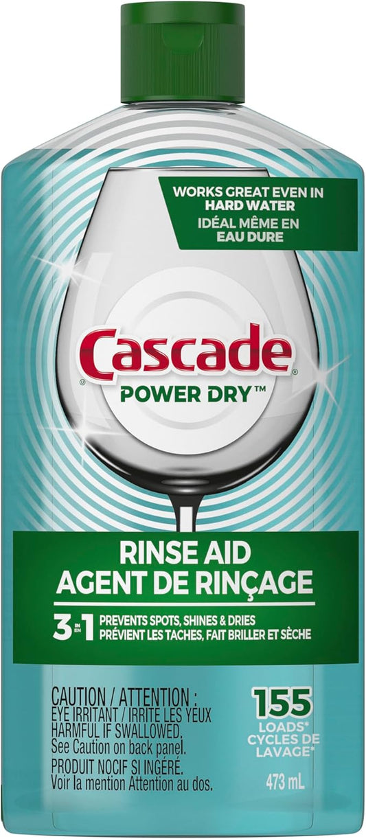 Cascade Power Dry Dishwasher Rinse Aid, 16 fl oz