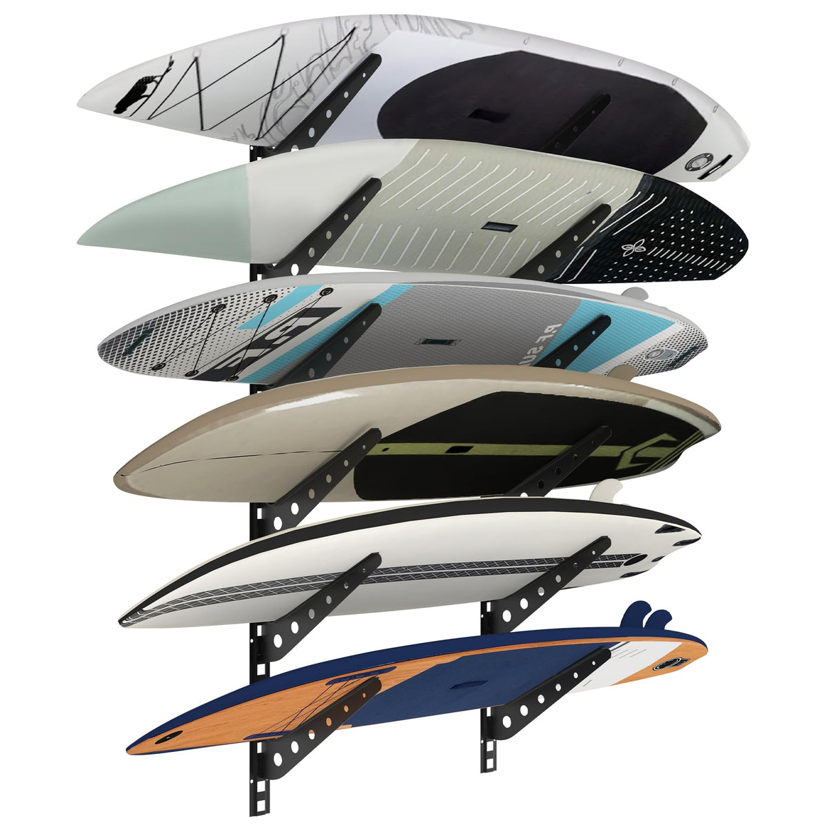 2/3/4/6 Board Horizontal Surfboard Rack - Image 1