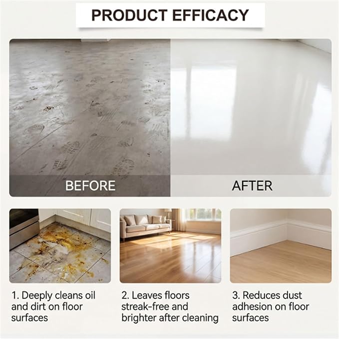 Floor Cleaning Tablets, 12PCS Floor Cleaner Tablets, High Shine & Deep Clean, Floor Cleaning Solution Tablet Lemon Scent, Flooring Protection Agent for Tile, Shine Wood (36PCS)