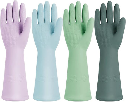Cleaning Gloves for Dishwashing, 4/5 Pairs Reusable Kitchen Gloves for Wash, Household Cleaning Glove for Dishes Pet