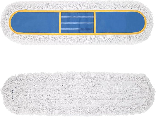 36" Commercial Dust Mop Replacement Heads,2 Pack Reusable Industrial Dust Mop Pads, Washable Cotton Dust Mop Refill for Floor Cleaning & Janitorial Supplies,Only Fits:B0D7MLVMZT,B0DZ2HZD35,B0FHHLCXZ9