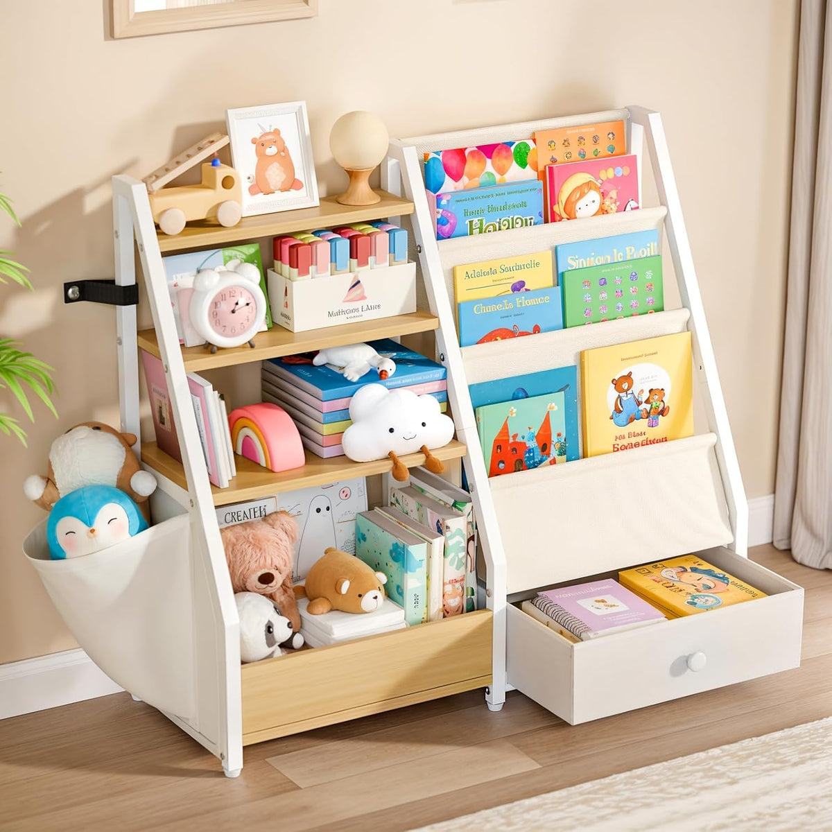 HAVLOTII Kids Bookshelf and Toy Storage - Toddler Ba | All Products - Image 1