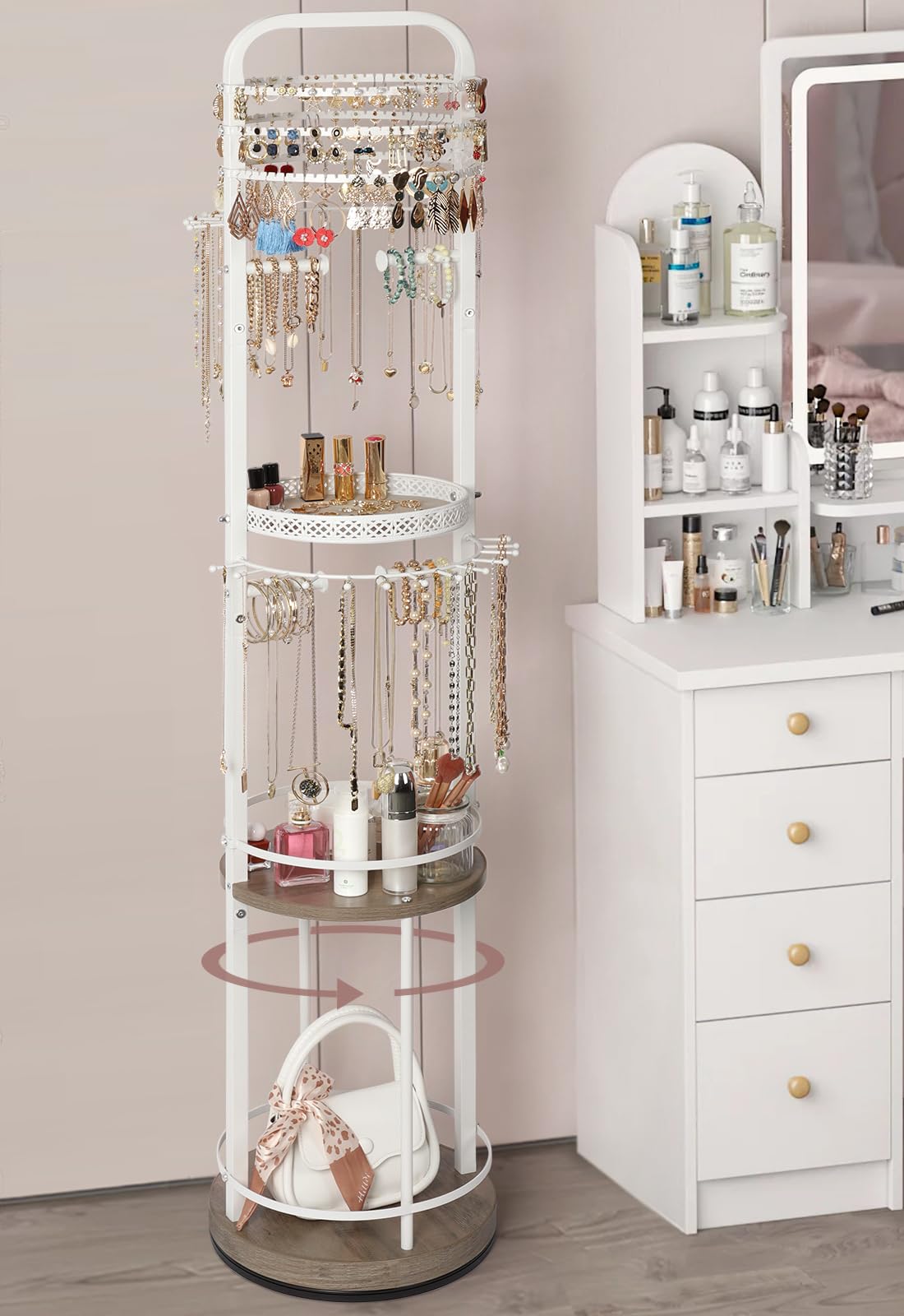 Jewelry Holder Organizer, Floor Jewelry Organizer wi | Jewelry Organiz - Image 1