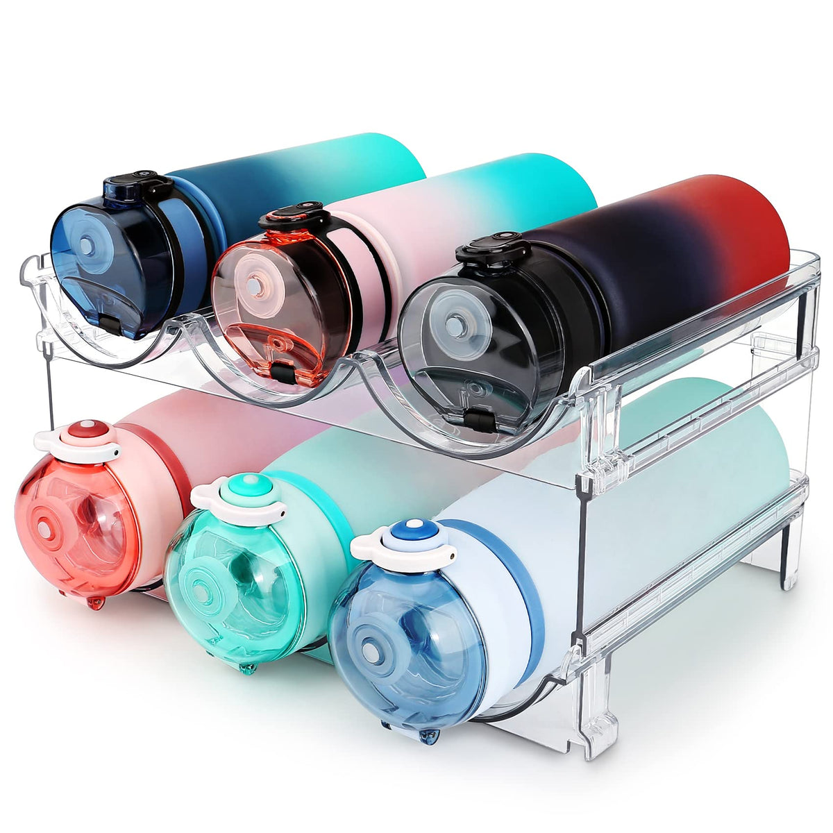 spospo Water Bottle Organizer for Cabinet, Water Bot | All Products - Image 1