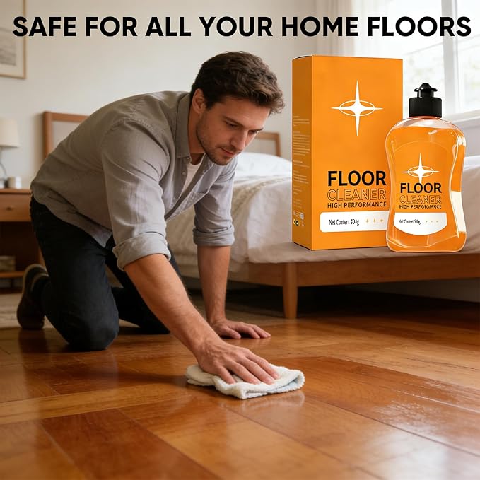SAKER Stain Removing Floor Cleaner - 2026 New Acid Free Enzyme Formula, Concentrated Multi-Surface Solution for Hardwood/Stone/Tile/Laminate/Vinyl (3, 3.38 FL.OZ)