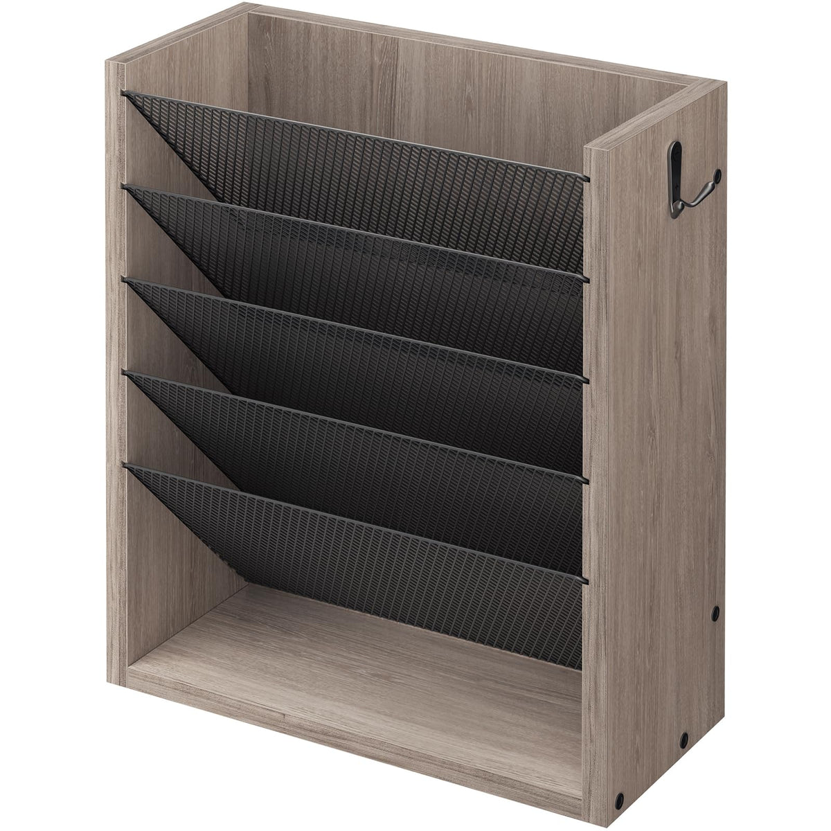 Mail Organizer Wall Mounted, 6-Slot Hanging File Organizer - Image 1