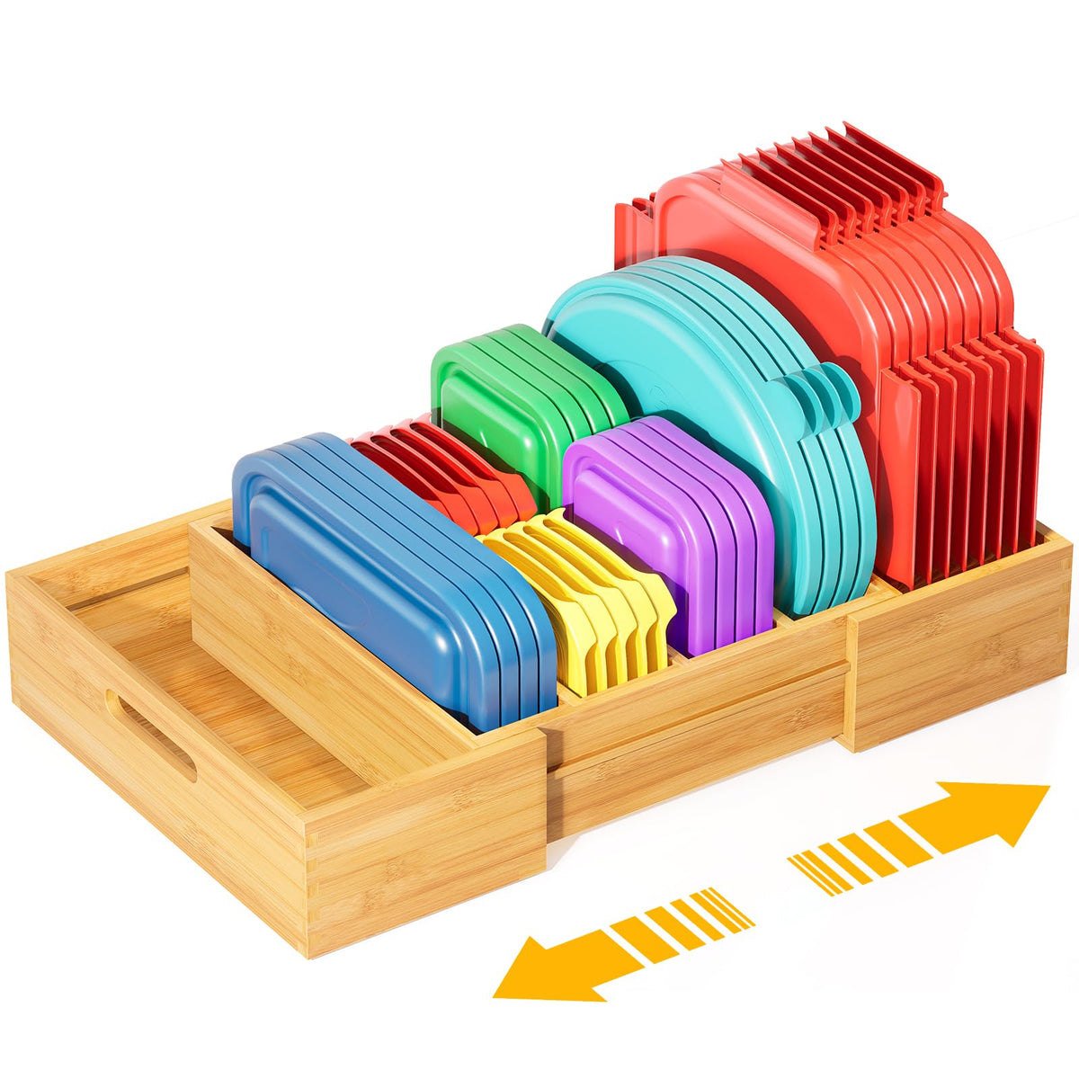 Kiasthome Expandable Bamboo Lid Organizers Inside Ca | All Products - Image 1