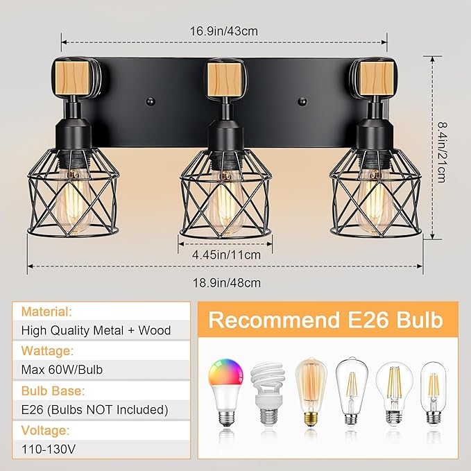 Bathroom Light Fixtures Vanity Lights for Bathroom Small Lamp Shades Vanity Lighting Fixtures Black Light Fixture Over Mirror