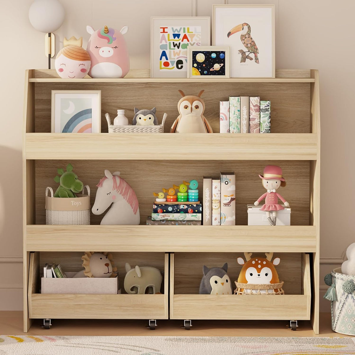 COZPAW Toy Storage Organizer, 3 Tier Montessori Shel | All Products - Image 1