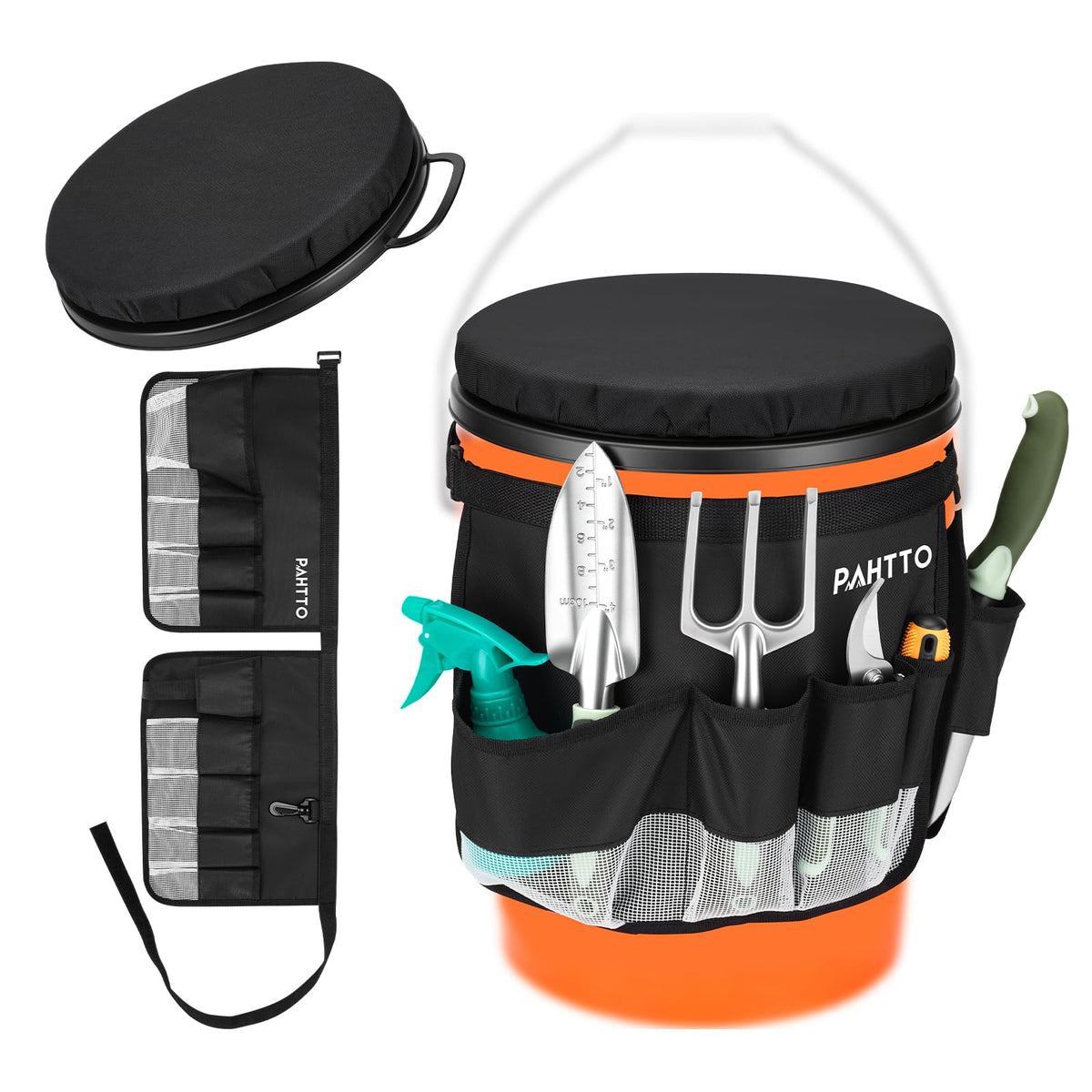 5 Gallon Bucket Seat,Tool Organizer Bag & Bucket Seat Lid - Image 1