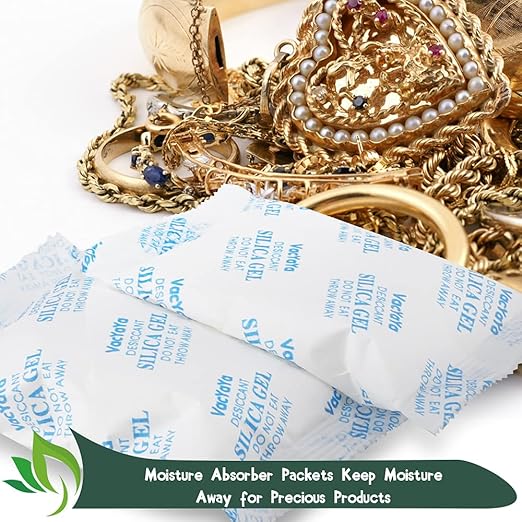 VacYaYa 2 Gram(250Packs) Food Grade Moisture Absorbers Silica Gel Packs Desiccant for Storage,Food Safe Dessicant Silica Gel Packets for Moisture Storage Control