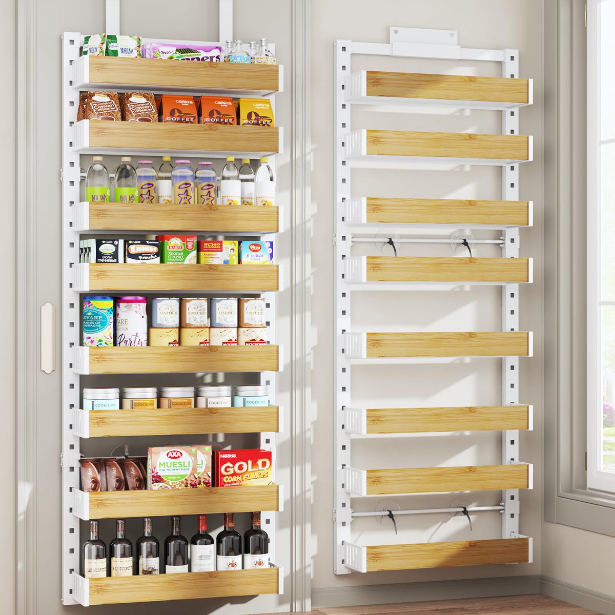 8 Tier Over the Door Pantry Organizer | Kitchen Organization - Image 1