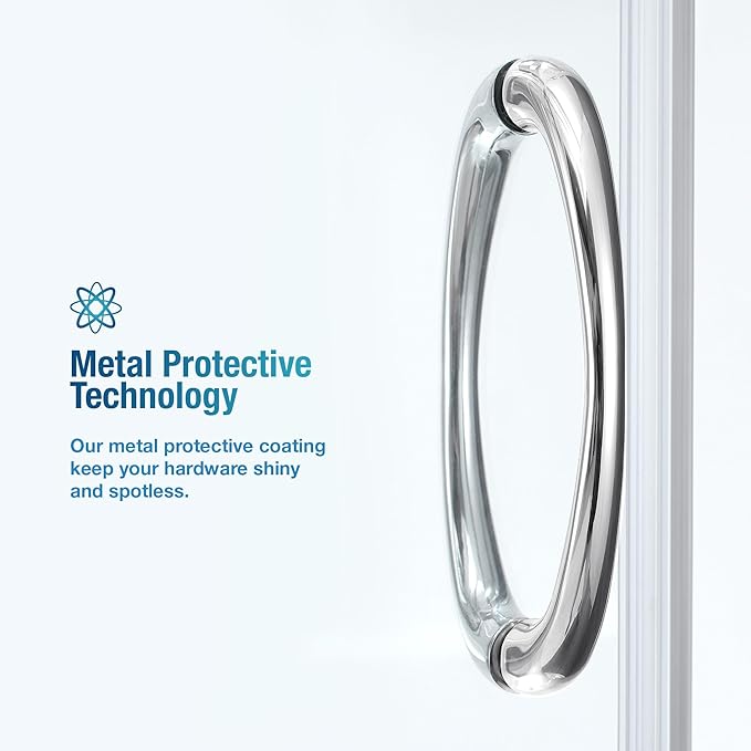 OVE Decors Breeze 38 in. Corner Shower, With Included Base, Clear Glass and Chrome Finish