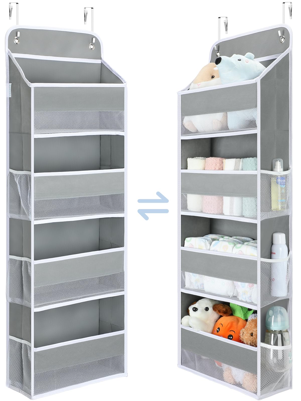 Yecaye 1 Pack Over the Door Organizer, 35.2lbs Load Toy Stuffed - Image 1