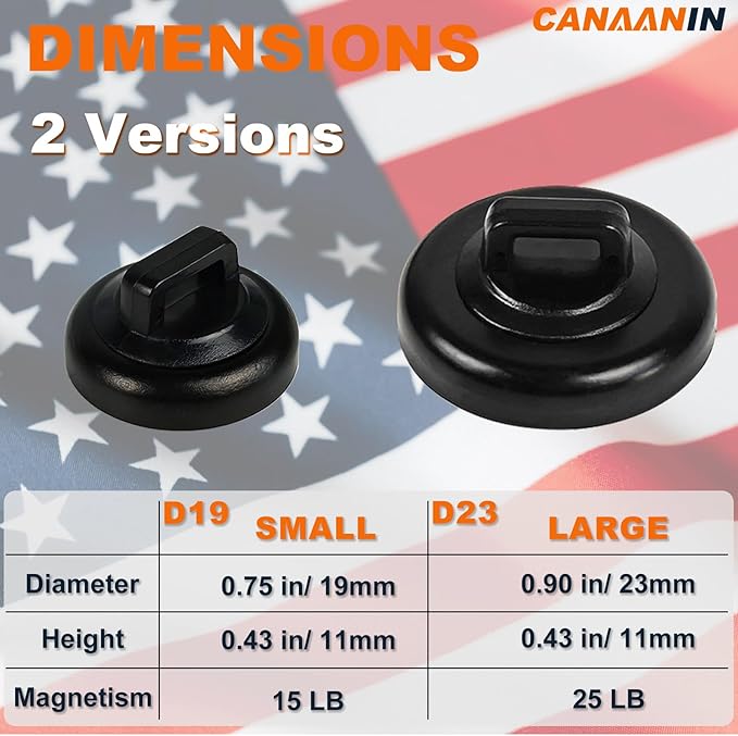 Magnet Zip Tie Mount Magnetic Cable Tie Mount Clips Holder Strong Wire Cable Holder Mount Wire Base Management for Home Office Marine Electrical Wiring (D23 5Pcs)