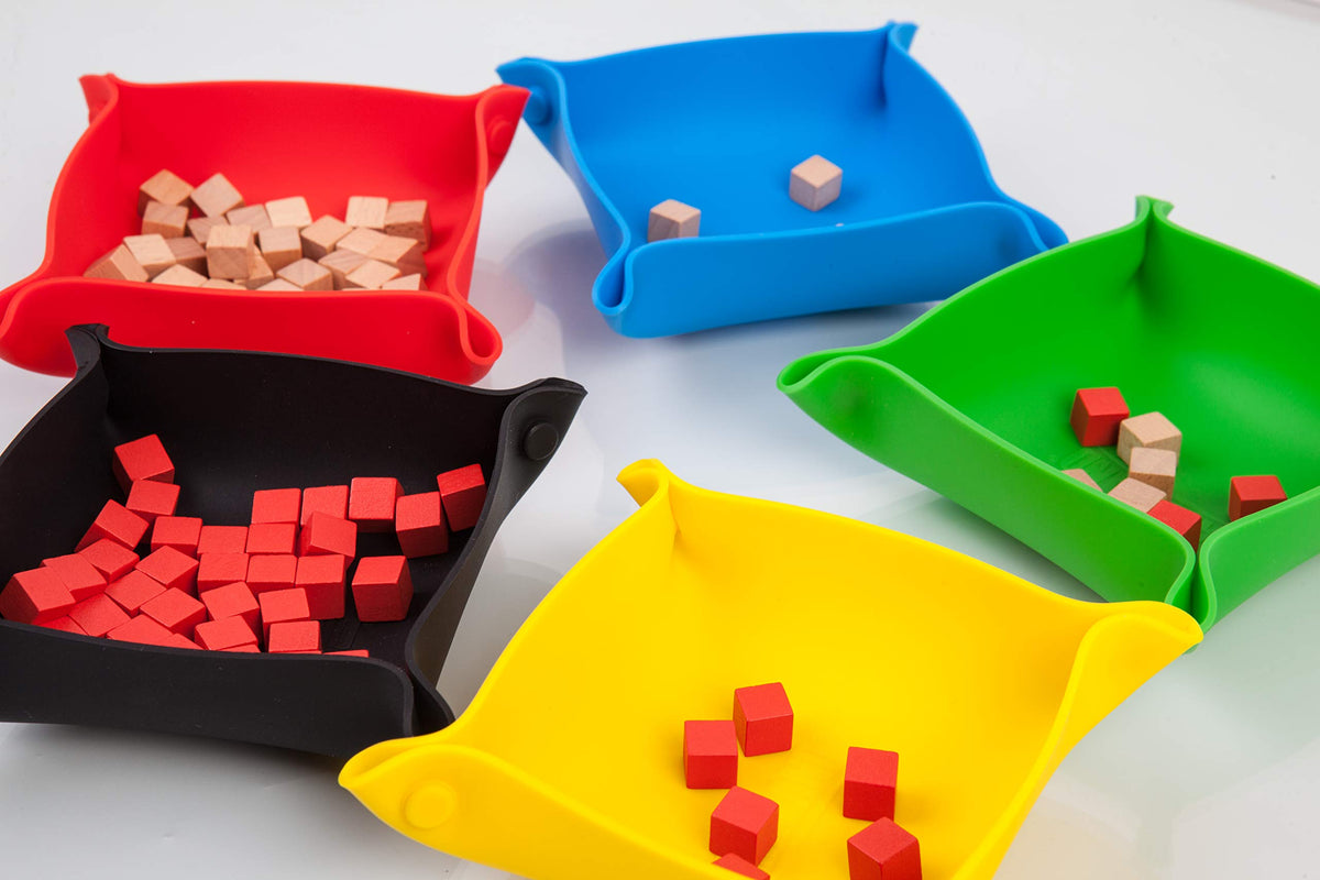 Collapsible Board Game Storage Bowls, Portable Folding - Image 1