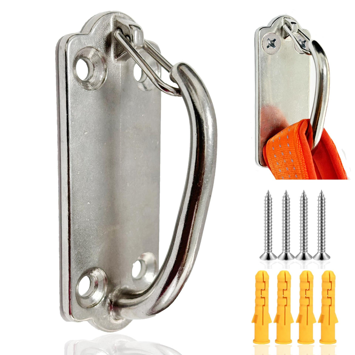Heavy Duty Stainless Steel Dog Leash Wall | Pet Essentials - Image 1