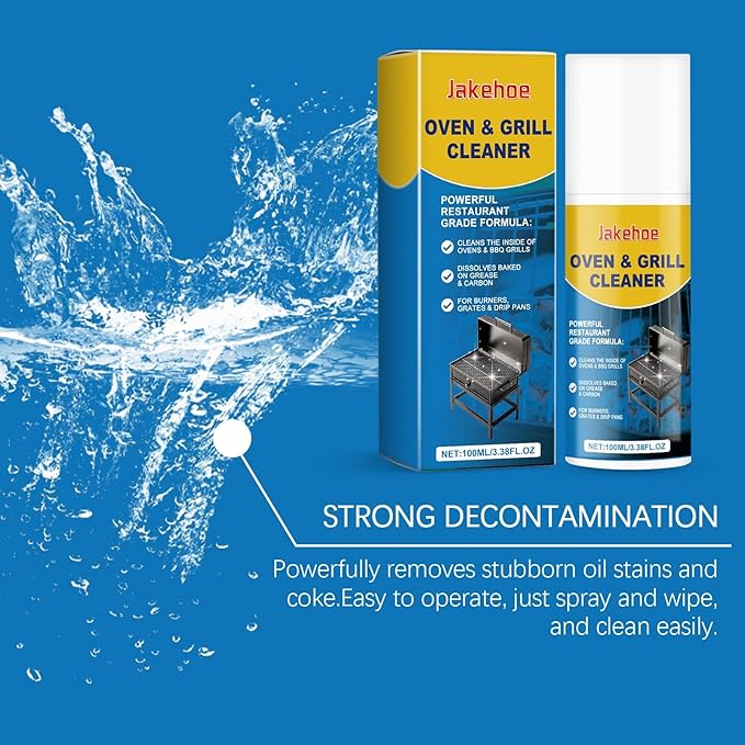 Grill & Oven Cleaner, Heavy-Duty Foam For Grease & Carbon, Multi-Surface Kitchen Degreaser(1PCS)