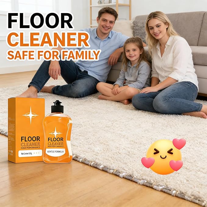 SAKER Stain Removing Floor Cleaner - 2026 New Acid Free Enzyme Formula, Concentrated Multi-Surface Solution for Hardwood/Stone/Tile/Laminate/Vinyl (1, 3.38 FL.OZ)