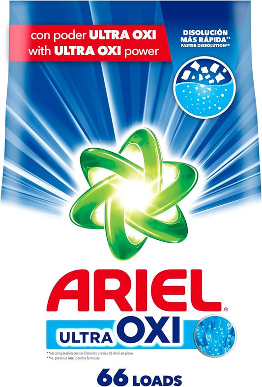Ariel Ultra Oxi Powder Laundry Detergent, Original Scent, 105 oz, 66 Loads