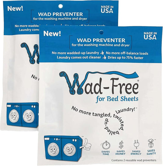 Wad-Free for Bed Sheets - 2 packages (for 4 sheets)
