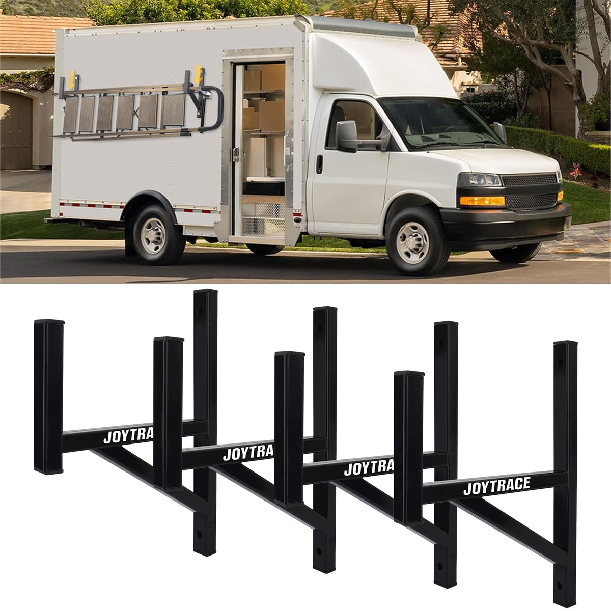 4 Rack Heavy Duty Side Mount Trailer Ladder Rack | Garage Storage - Image 1