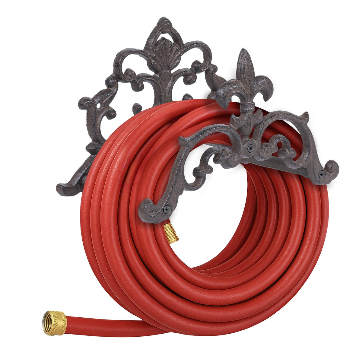 Cast Iron Garden Hose Holder, Sturday Wall Mount Hose - Image 1