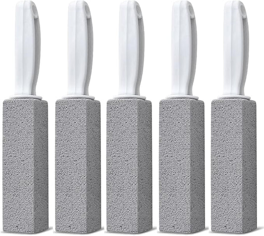 Emycool Pumice Stone Toilet Bowl Cleaner, 5 Pack Toilet Pumice Stone with Handle for Toilet Cleaning, Bathtubs, Sinks, Swimming Pools, Grills