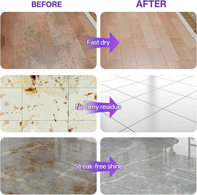 Floor Cleaner Compatible with Tineco Cleaning Solution, Suitable with All Robotic Vacuum Mop and Cordless Wet/Dry Vacuum Mop Cleaner, Multi-Surface Deodorizing & Cleaning Solution (2.5 L, Lavender)