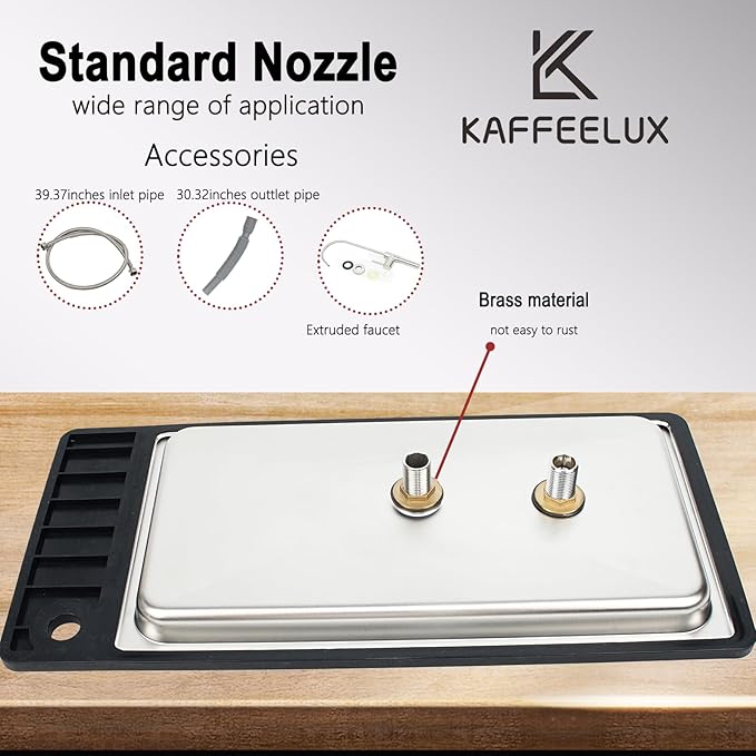 Stainless Steel Kitchen Sink Dishwasher with Faucet Cup Washer & Drainage Area – Ideal Bottle Dishwashing Cleaner & Accessories for Home Bar Faucet Sink (KF77-1)