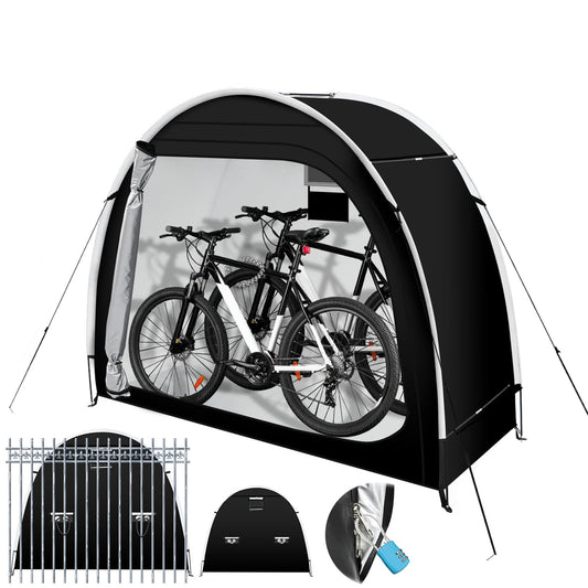 Anti-Theft Bike Storage Tent, PU5000 Waterproof Shed for 2 Bikes - Image 1