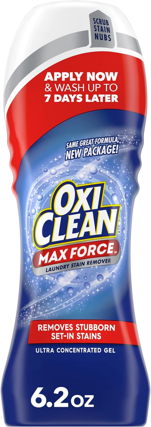 OxiClean Max Force Laundry Stain Remover Gel Stick, 6.2 fl oz