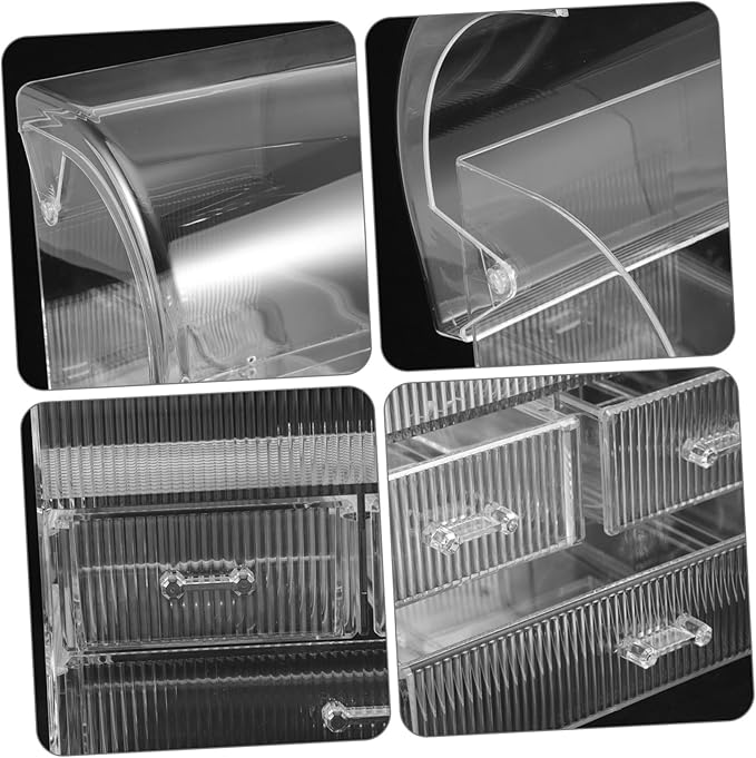Acrylic Makeup Organizer Box Drawers Desk Organizer Cosmetic Storage Bins
