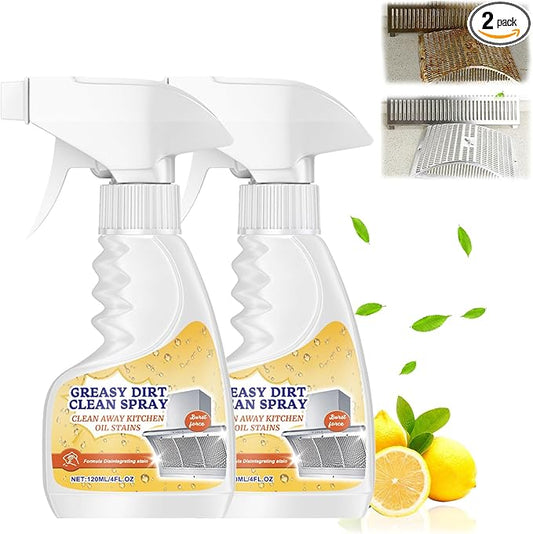 Kitchen Heavy Duty Cleaner Spray,All-Purpose Oil Stain Cleaner,Kitchen Remover Degreaser Spray,Foam Cleaner,Dissolve Grease & Oil Stains,Bathroom Cleaning(2pcs)