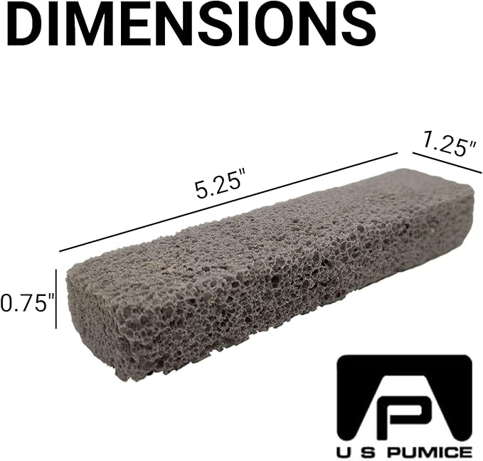 4-Pack PUMIE Heavy Duty Pumice Scouring Stick, Pumice Stone for Cleaning Tough Bathroom, Kitchen Stain, Grills, Pool, Scouring Stick for Cleaning Toilet Rings Stains, Hard Water Rings & Tiles Surfaces